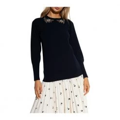 Erdem ‘Colleen’ Wool Sweater Blue -Dame-strikkegensere Salg unnamed file 3122