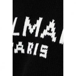 Balmain Round-neck Knitwear Black -Dame-strikkegensere Salg unnamed file 3131