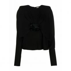 Saint Laurent Round-neck Knitwear Black