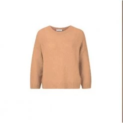 Brun Rich & Royal Crew Neck Toffee Genser Brown