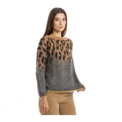 Liu Jo Round-neck Knitwear Gray -Dame-strikkegensere Salg unnamed file 3189
