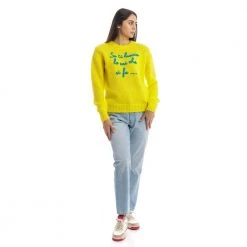 MC2 Saint Barth Round-neck Knitwear Yellow -Dame-strikkegensere Salg unnamed file 3193