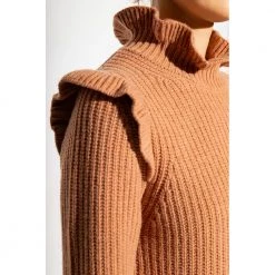 See By Chloé Ruffled Sweater Brown