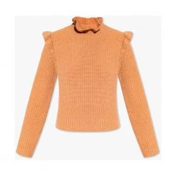See By Chloé Ruffled Sweater Brown 7 See By Chloé Ruffled Sweater Brown -Dame-strikkegensere Salg unnamed file 3197