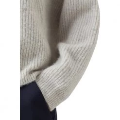 Closed Crew Neck Sweater - Grå Gray -Dame-strikkegensere Salg unnamed file 3211