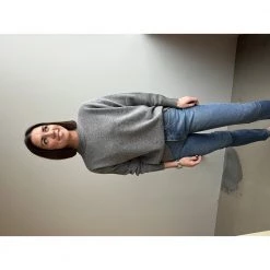 Grå Norr Sinna O-Neck Knit Top Gensere Gray