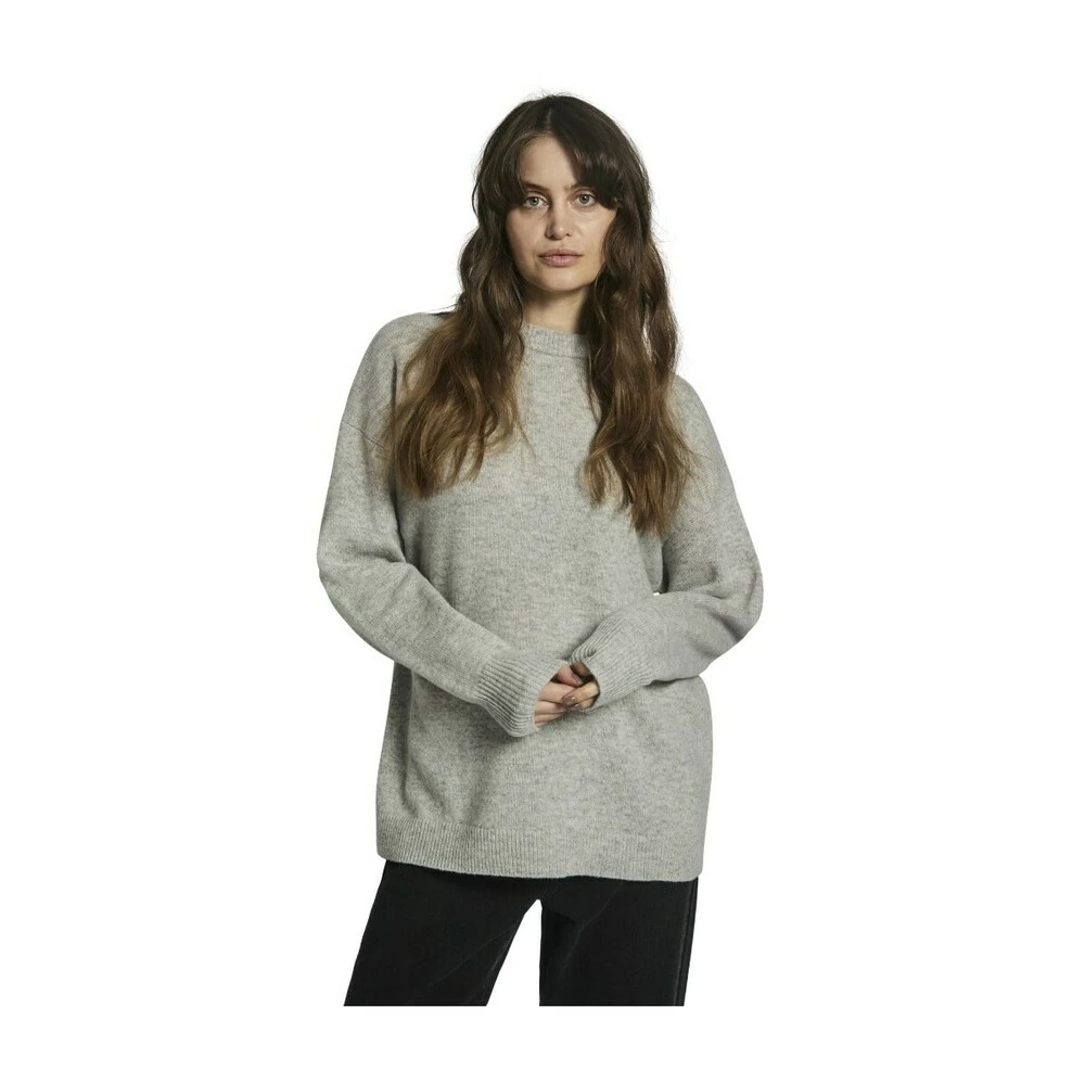 Grå Norr Sinna O-Neck Knit Top Gensere Gray 2 Grå Norr Sinna O-Neck Knit Top Gensere Gray - Bilde 2