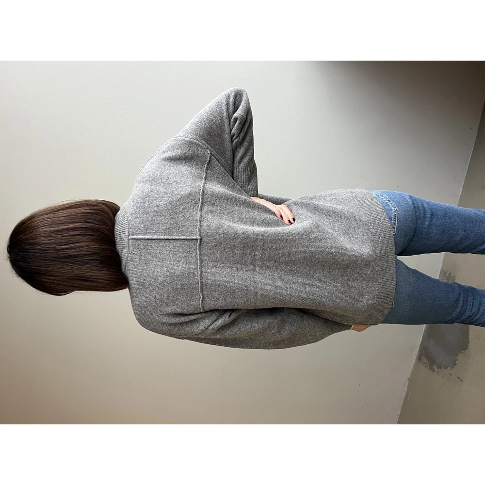 Grå Norr Sinna O-Neck Knit Top Gensere Gray 3 Grå Norr Sinna O-Neck Knit Top Gensere Gray - Bilde 3