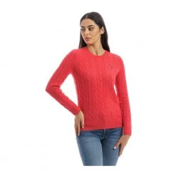 Polo Ralph Lauren Round-neck Knitwear Red -Dame-strikkegensere Salg unnamed file 3222