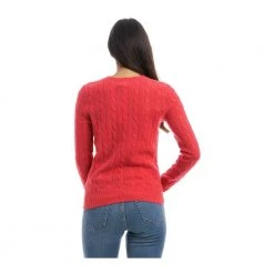 Polo Ralph Lauren Round-neck Knitwear Red -Dame-strikkegensere Salg unnamed file 3224
