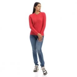 Polo Ralph Lauren Round-neck Knitwear Red -Dame-strikkegensere Salg unnamed file 3225