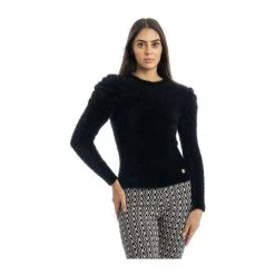 Simona Corsellini Round-neck Knitwear Black -Dame-strikkegensere Salg unnamed file 3236