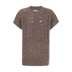 Brown Close To My Heart Ginny Vest Brown