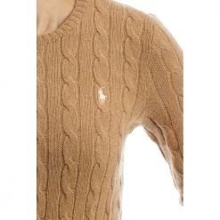 Polo Ralph Lauren Round-neck Knitwear Beige -Dame-strikkegensere Salg unnamed file 3282