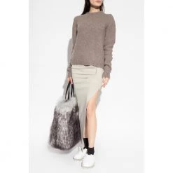 Rick Owens Knit Sweater Gray -Dame-strikkegensere Salg unnamed file 3288