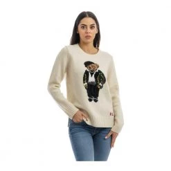 Polo Ralph Lauren Round-neck Knitwear Beige -Dame-strikkegensere Salg unnamed file 3300