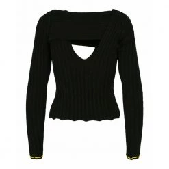 Bottega Veneta Shirts Black -Dame-strikkegensere Salg unnamed file 3308