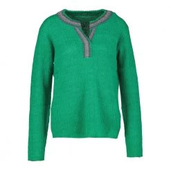 Gustav V-neck Knitwear Green