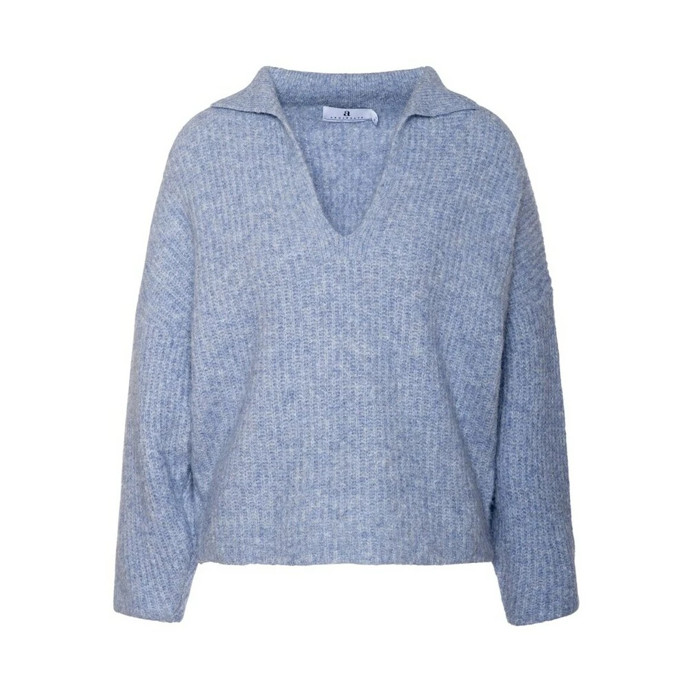 Arnie Says V-neck Knitwear Blue 1 Arnie Says V-neck Knitwear Blue