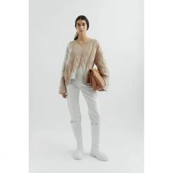 Axel Arigato Carla Sweater Beige -Dame-strikkegensere Salg unnamed file 3386