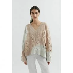 Axel Arigato Carla Sweater Beige -Dame-strikkegensere Salg unnamed file 3387
