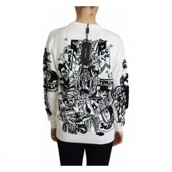 Dolce & Gabbana Sweater White -Dame-strikkegensere Salg unnamed file 3401