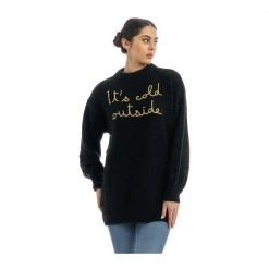 MC2 Saint Barth Round-neck Knitwear Black -Dame-strikkegensere Salg unnamed file 3411