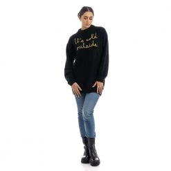 MC2 Saint Barth Round-neck Knitwear Black -Dame-strikkegensere Salg unnamed file 3412