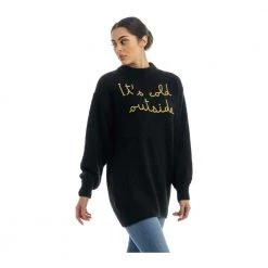 MC2 Saint Barth Round-neck Knitwear Black -Dame-strikkegensere Salg unnamed file 3415