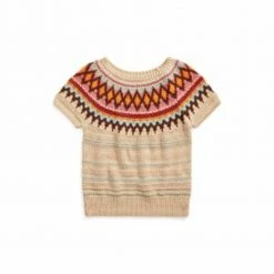 Polo Ralph Lauren Ss Po-Short Genser Beige