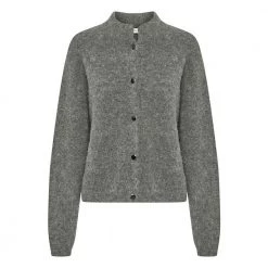 Grå Gestuz Alphagz Short Cardigan Genser Cardigan Gray