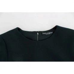 Dolce & Gabbana 3/4 Sleeve Wool Blouse Green -Dame-strikkegensere Salg unnamed file 3450