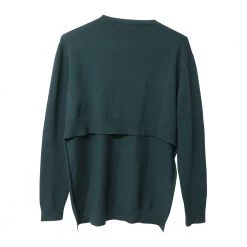 Marni Long Sleeve High Low Sweater Green -Dame-strikkegensere Salg unnamed file 3466