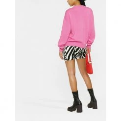 Versace Round-neck Knitwear Pink -Dame-strikkegensere Salg unnamed file 3482