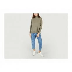 KUJTEN Knitwear Green -Dame-strikkegensere Salg unnamed file 3489