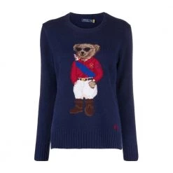 Polo Ralph Lauren Knitwear Blue -Dame-strikkegensere Salg unnamed file 3512