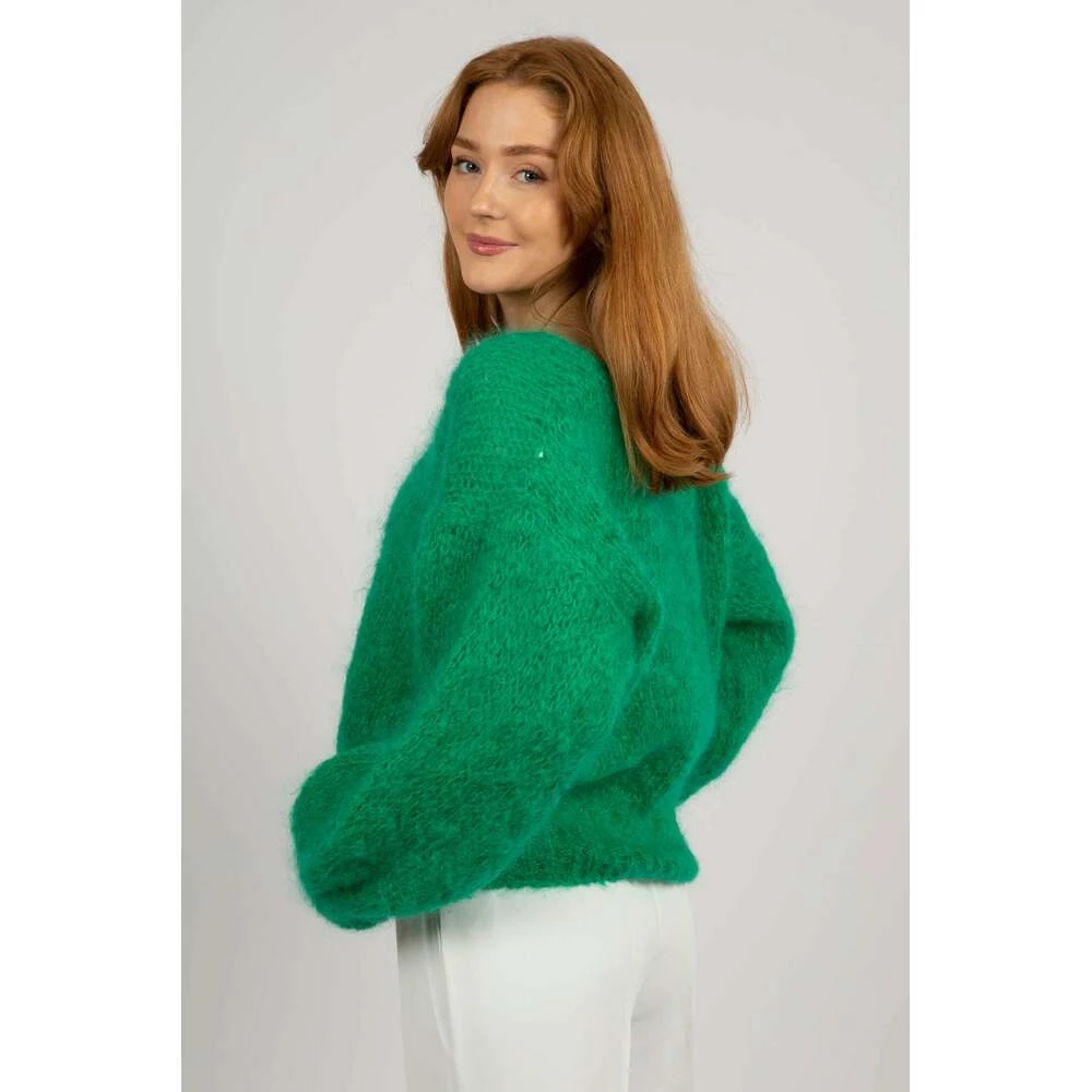 American Dreams Milana LS Mohair Knit - Emerald Green Green 5 American Dreams Milana LS Mohair Knit - Emerald Green Green - Bilde 5