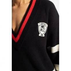 Etro V-neck Knitwear Black -Dame-strikkegensere Salg unnamed file 3526