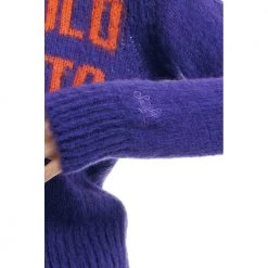 MC2 Saint Barth Round-neck Knitwear Purple -Dame-strikkegensere Salg unnamed file 3535