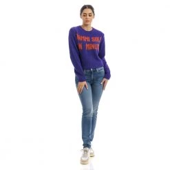 MC2 Saint Barth Round-neck Knitwear Purple -Dame-strikkegensere Salg unnamed file 3538