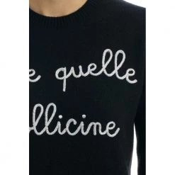 MC2 Saint Barth Round-neck Knitwear Black -Dame-strikkegensere Salg unnamed file 3559