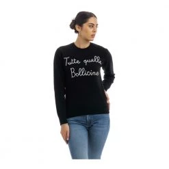 MC2 Saint Barth Round-neck Knitwear Black -Dame-strikkegensere Salg unnamed file 3561