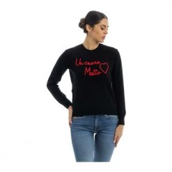 MC2 Saint Barth Round-neck Knitwear Black -Dame-strikkegensere Salg unnamed file 3568