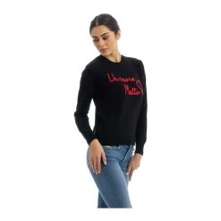 MC2 Saint Barth Round-neck Knitwear Black -Dame-strikkegensere Salg unnamed file 3570