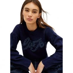 Liu Jo MAGLIE Donna WF2470 MA72M-93951 Blue -Dame-strikkegensere Salg unnamed file 3574