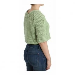 Ermanno Scervino Cropped Knit Sweater Green -Dame-strikkegensere Salg unnamed file 3579