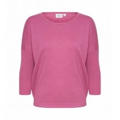 Saint Tropez Round-neck Knitwear Pink -Dame-strikkegensere Salg unnamed file 3584