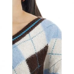 MC2 Saint Barth V-neck Knitwear Blue -Dame-strikkegensere Salg unnamed file 3595