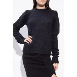 Rick Owens Knit Sweater Black -Dame-strikkegensere Salg unnamed file 3613
