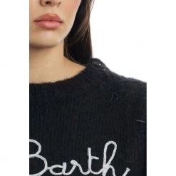 MC2 Saint Barth Round-neck Knitwear Black -Dame-strikkegensere Salg unnamed file 3617